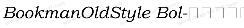 BookmanOldStyle Bol字体转换